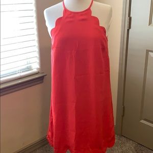 Red Scalloped Dress